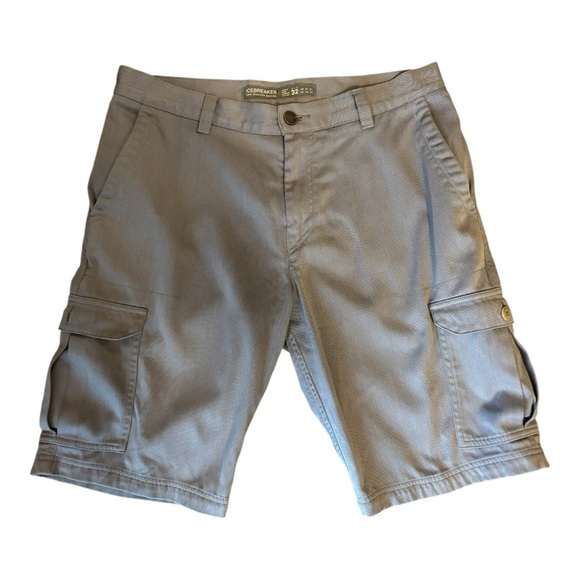 Icebreaker Other - Icebreaker New Zealand Merino Wool Light Gray Cargo Shorts. Size 32.